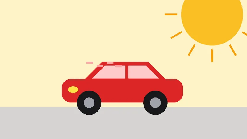 El sol de Almería y el coche que duerme en la calle: barniz, plásticos, gomas y neumáticos